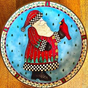 Franklin Mint 3 plate set- Christmas heirloom bone china plates